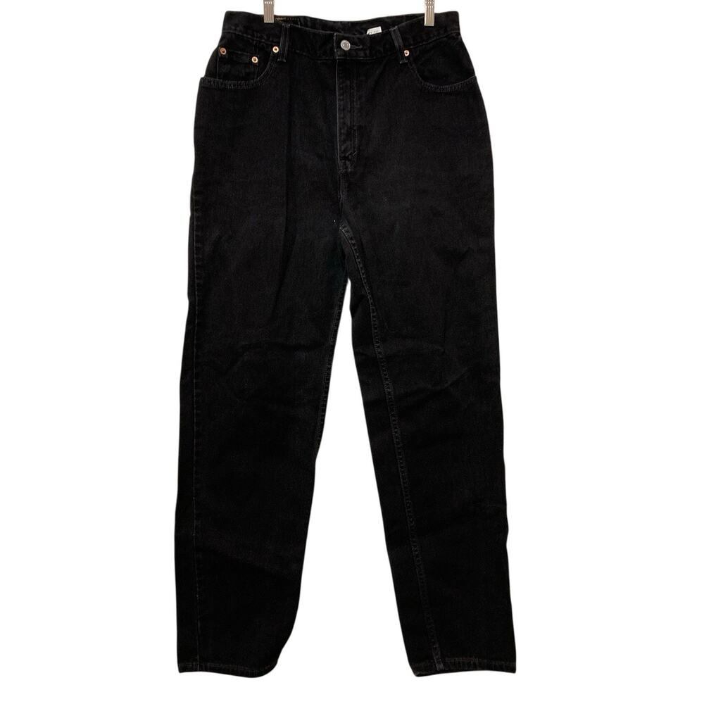 Levi's Womens 550 Relaxed Boot Cut Size 14 Regular Black Jeans Pants‎ 31 X 31